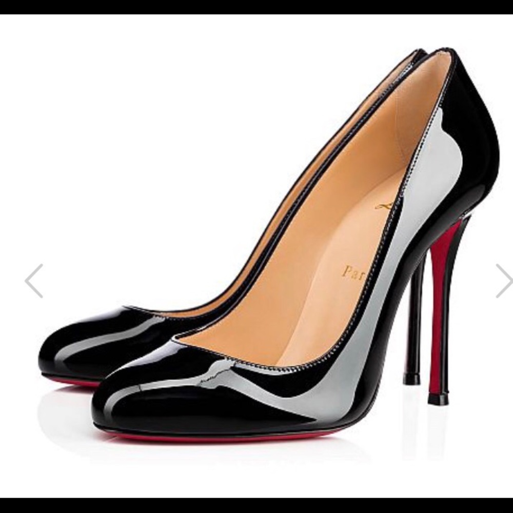 Christian Louboutin Fifetish Black Leather Pump